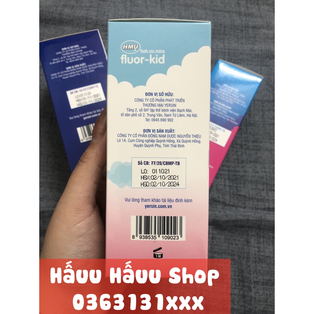 [Chính Hãng] Nước Súc Miệng HMU Fluor-Kid Dành Cho Trẻ Em