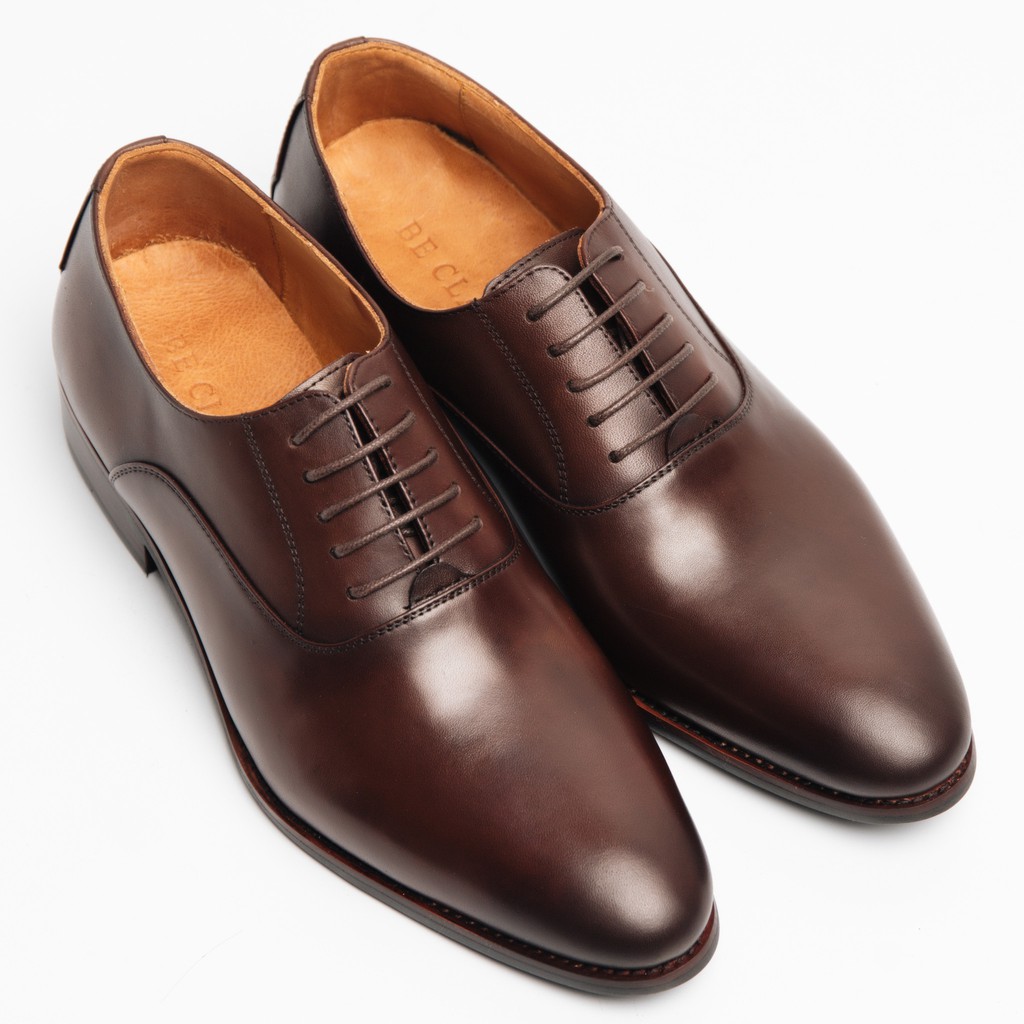 [Mã LT200 giảm 200K đơn 699K] Giày Tây Cao Cấp Classic Oxfords - Da Bò Ý Lót Trong Da Bò Mộc - Thương hiệu Be Classy