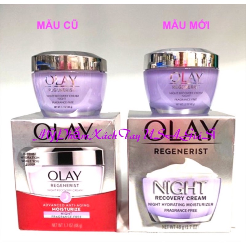 Kem dưỡng ban đêm Olay Regenerist Night Recovery advanced Anti-Aging Cream 48g Nhập Khẩu USA