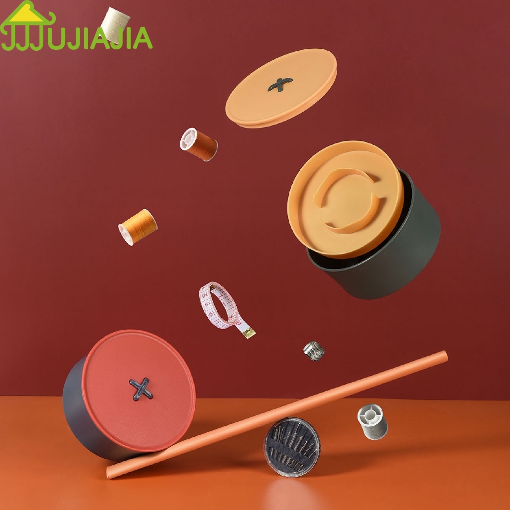 Hộp Đựng Dụng Cụ May Vá JUJIAJIA Hình Tròn Tiện Lợi