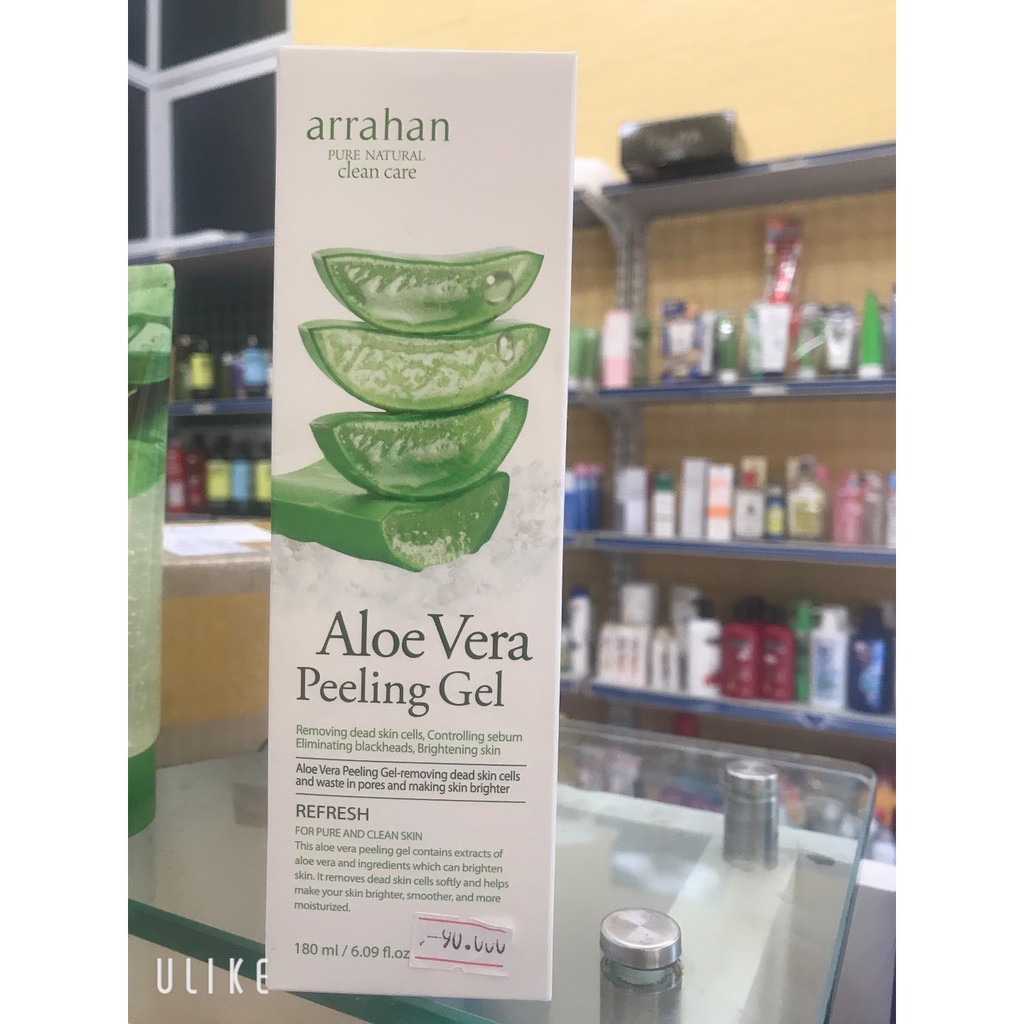 Tẩy Da Chết Nha Đam  Arrahan Aloe Vera Peeling Gel 180ml