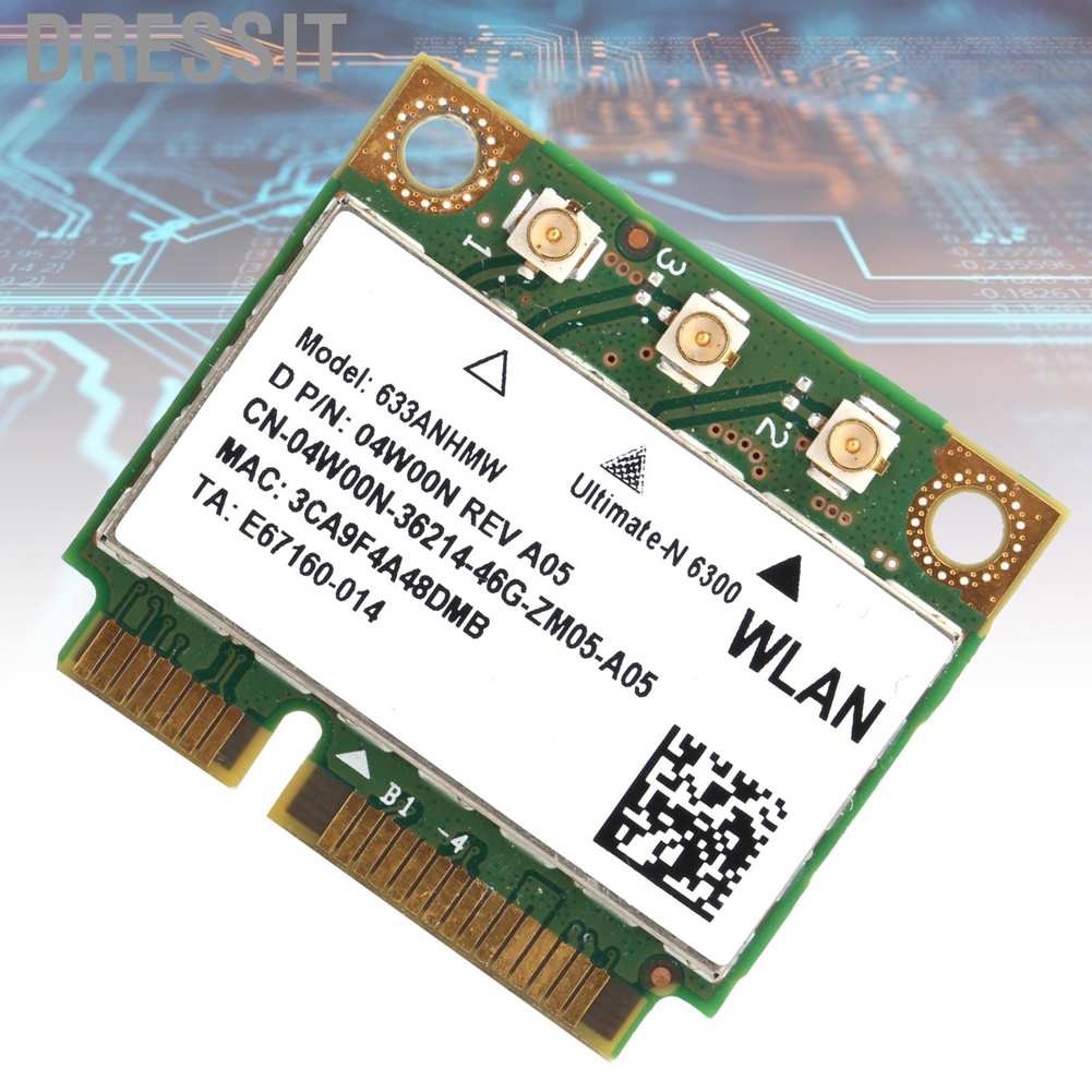 Card Wifi Không Dây Mini Pci-E 450m 2.4 / 5ghz Cho Laptop / Asus / Dell | BigBuy360 - bigbuy360.vn