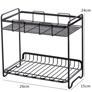 Wrought Iron Storage Rack Multi-Storey Sundries Storage Shelf