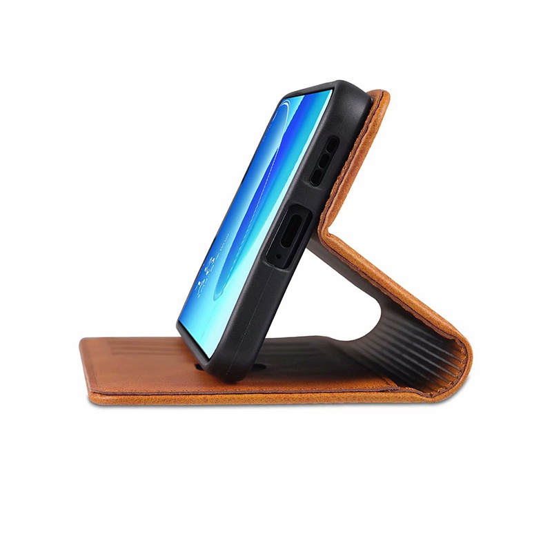 Bao da điện thoại kiểu ví có ngăn đựng thẻ và khoá từ tính cho Oppo Reno 6 Pro Reno 6 Pro 5G