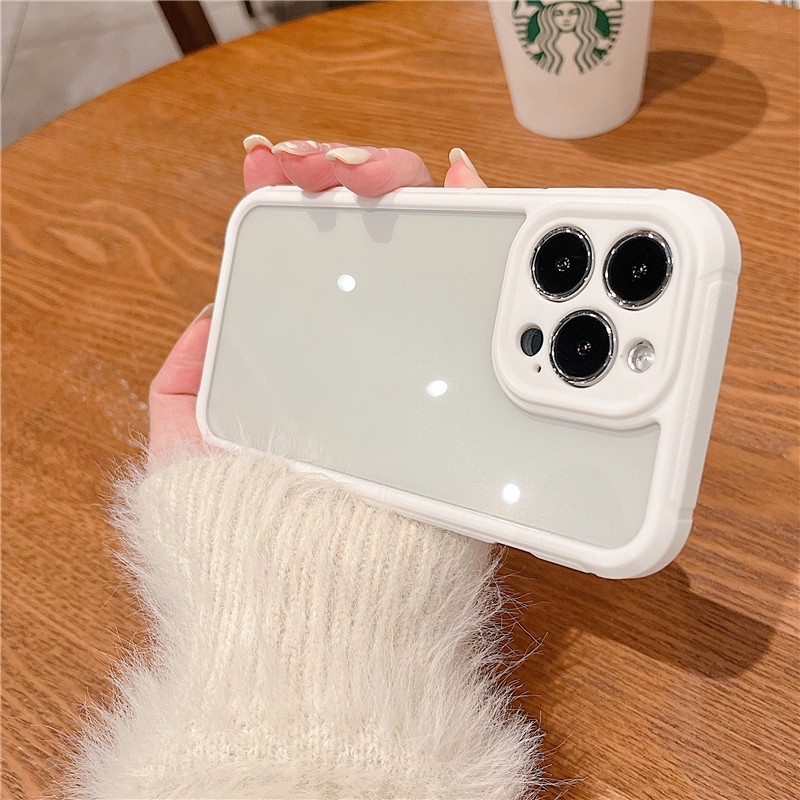 Ốp Điện Thoại Màu Kẹo Trong Suốt Chống Sốc Cho iPhone 13 12 11 Pro MAX XS MAX