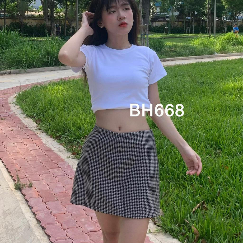 Chân váy caro skirt 3 màu có quần trong