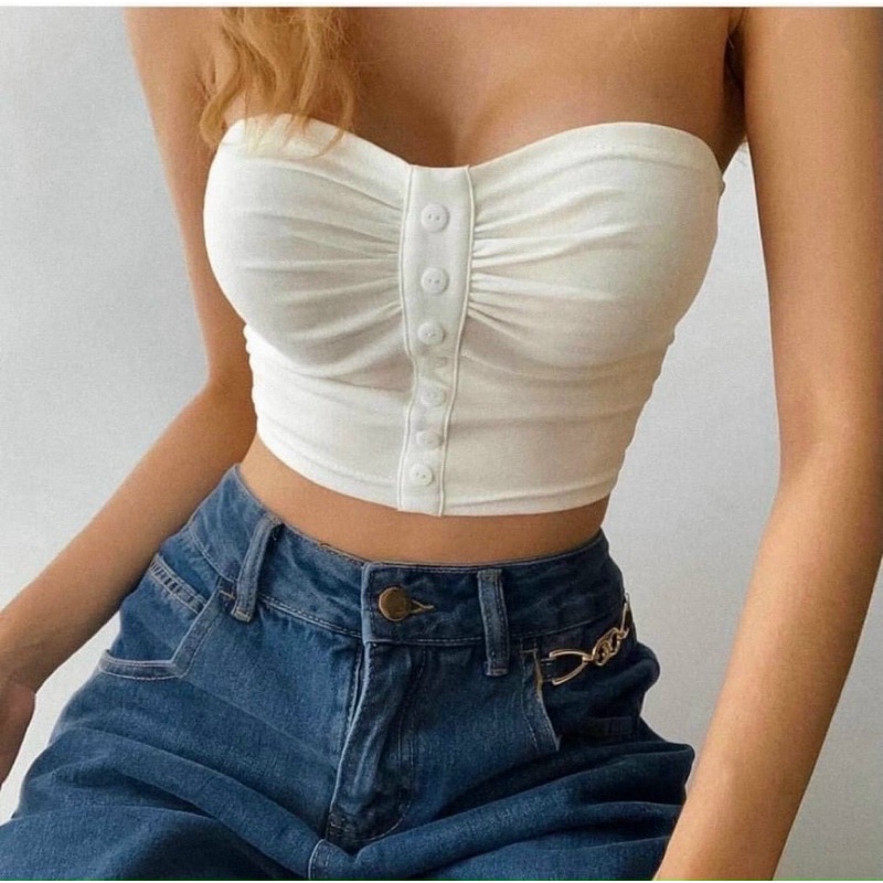 ÁO CÚP ĐỆM NGỰC CÚC GIỮA SEXY MS11099