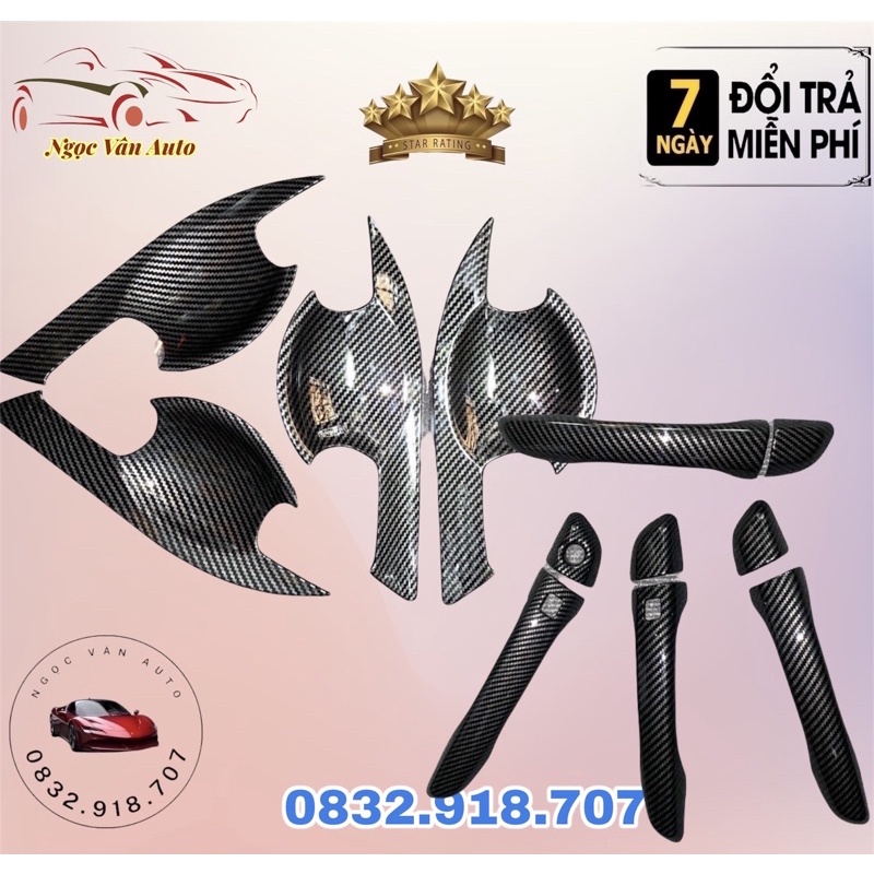 Ốp tay nắm, hõm cửa Elantra 2016 - 2021 Carbon