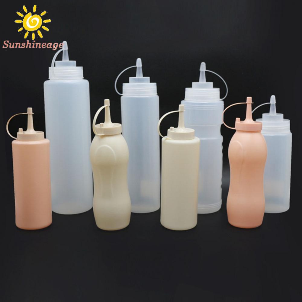 Squeeze Bottle 700ML Mustard Condiment Dispenser Dressing Ketchup 480ML