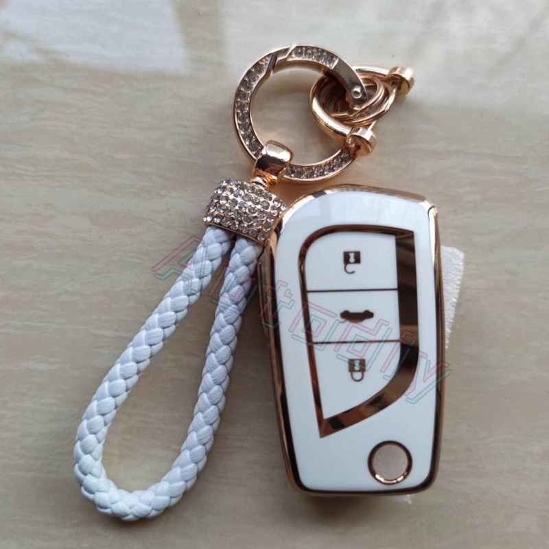 Vỏ Bọc Chìa Khóa Điều Khiển Từ Xa Bằng TPU Mềm Cho Toyota Yaris Hilux Corolla Camry Chr Rav4 Avensis Verso Auris Aygo Vellfire Revo Aevo