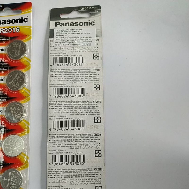 Pin cúc Cr2016 panasonic