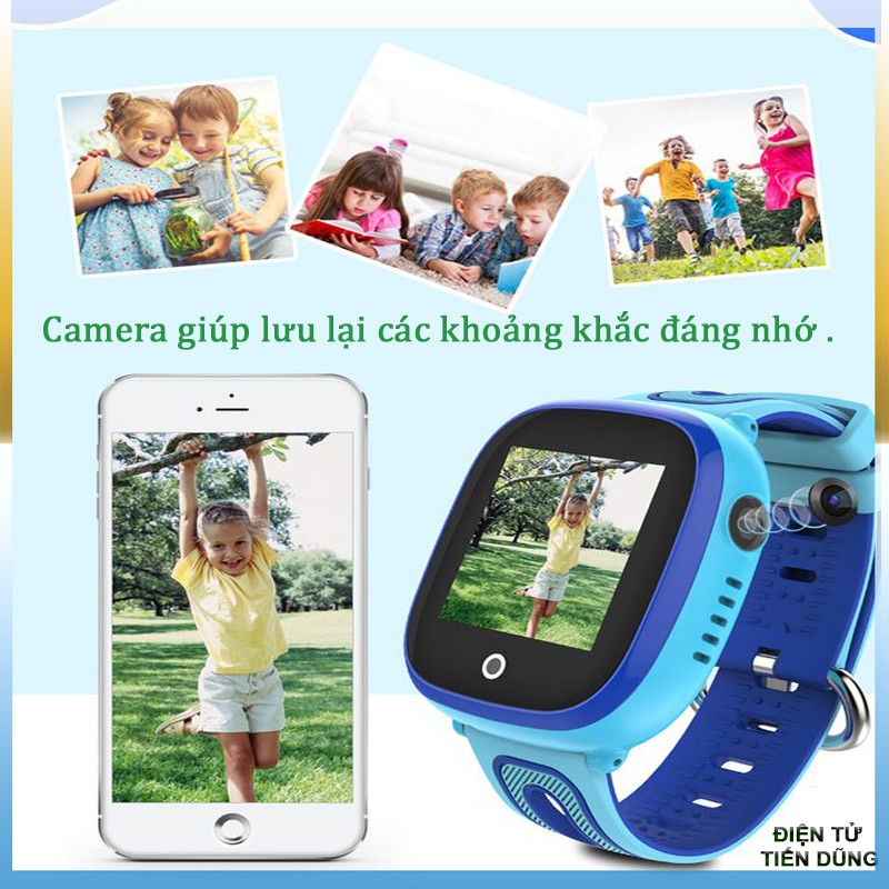 ĐỒNG HỒ ĐỊNH VỊ TRẺ EM DF31G LẮP SIM NGHE GỌI MÀN HÌNH CẢM ỨNG CÓ CAMERA