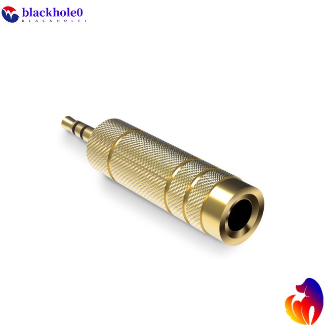 Bộ chuyển đổi âm thanh đầu cắm 3,5mm sang cổng 6,5mm cho micro/ máy tính/ điện thoại