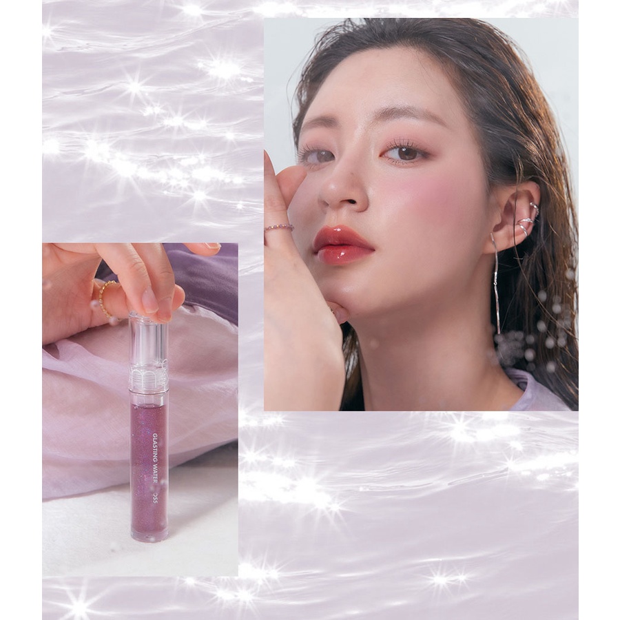 [Rom&amp;nd] Son tint bóng mịn mượt Hàn Quốc Romand Glasting Water Gloss 4.5g