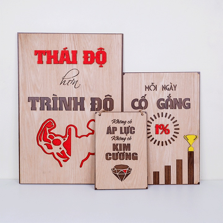 Tranh Gỗ treo tường - tranh Decor tạo động lực làm việc cho nhân viên Văn Phòng | BigBuy360 - bigbuy360.vn