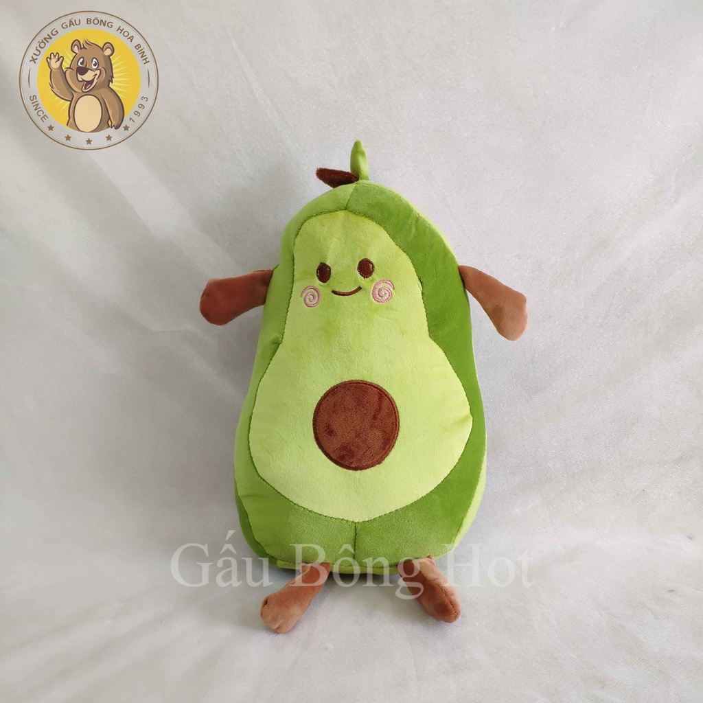 Quả Bơ Bông, Gấu Bông Trái Bơ Tròn Mềm Mịn 35cm ❤️Xưởng Gấu Hoa Bình❤️