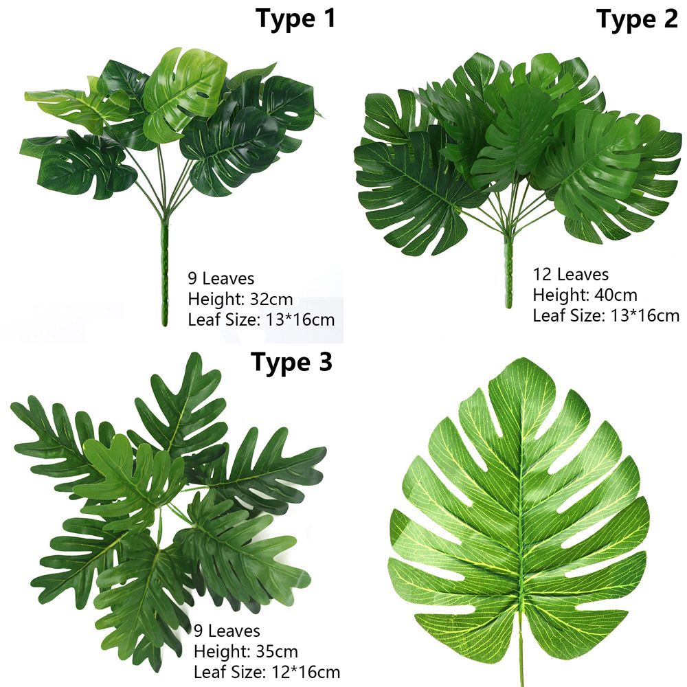 Bó lá cây giả dùng trang trí nhà cửa