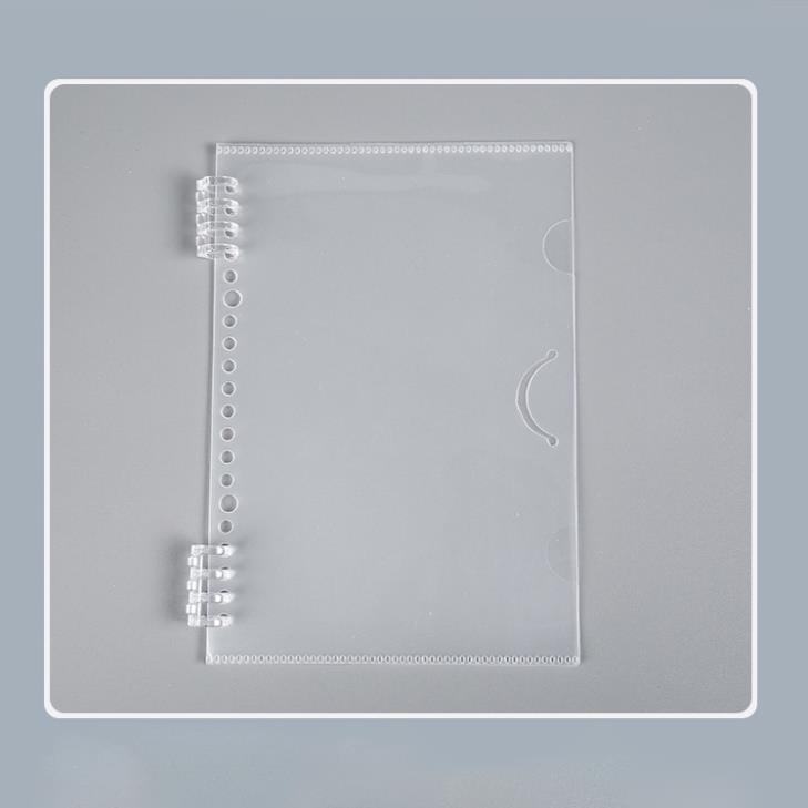 Bìa sổ còng binder GALANO bìa còng 20 lỗ A5 kiêm túi đựng trong suốt SN-001382