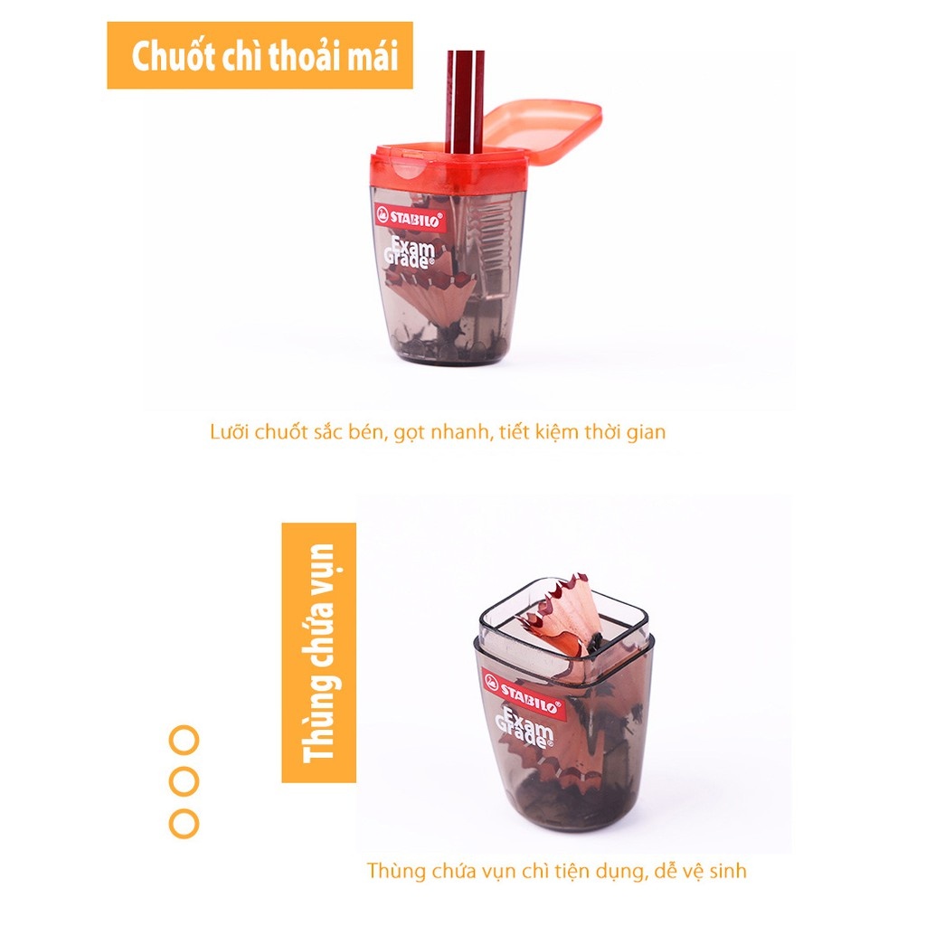 Chuốt chì STABILO PS4518-Exam Grade chữ nhật