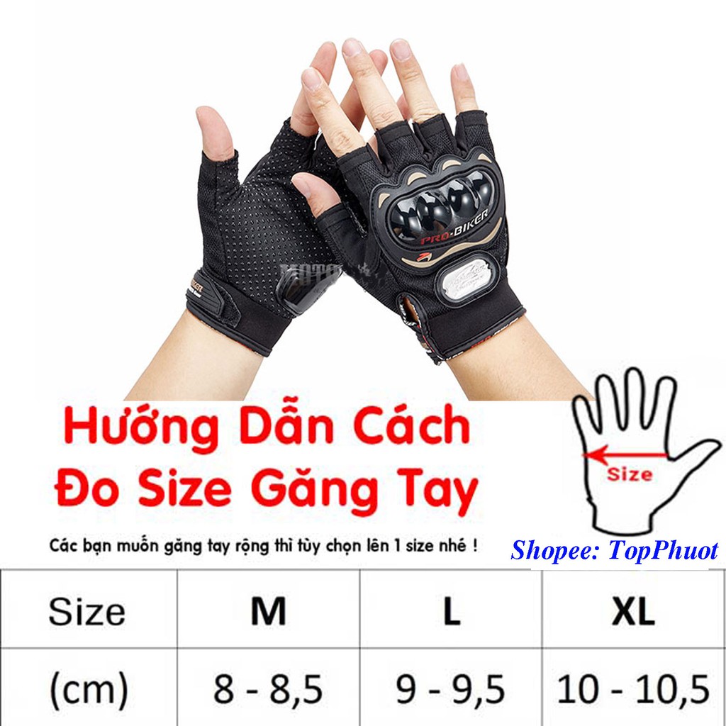 [Mã SKAMLS204 giảm 10% đơn 50K] Bao tay hở ngón có gù chống nắng đi xe máy xe đạp Probiker