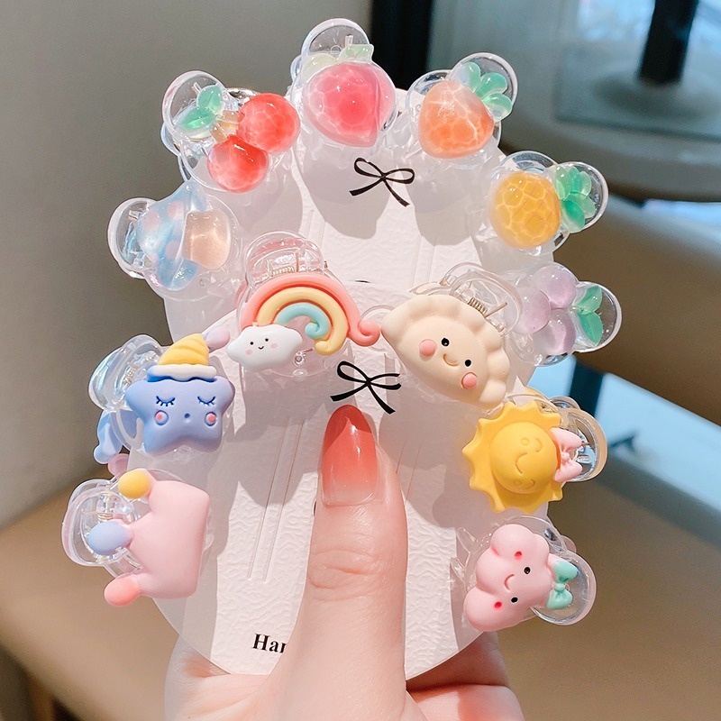 Bộ 6/10/12/16 Kẹp Tóc Phong Cách Hàn Quốc Dễ Thương Dành Cho Bé Gái