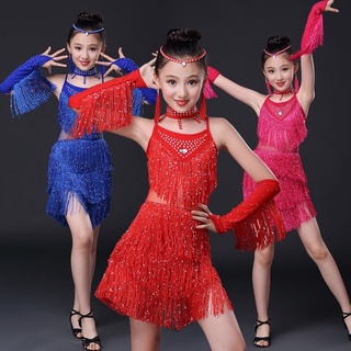 Đầm khiêu vũ latin cổ yếm đính hạt
