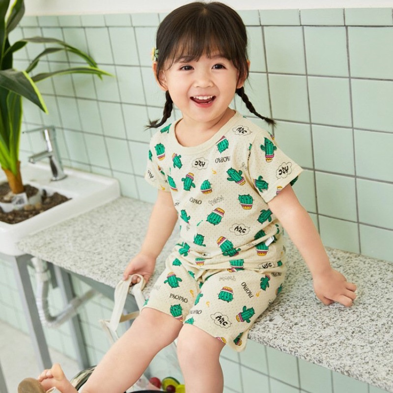 BT24 Size90-150(9-35kg) Bộ thun hè bé-vải thông hơi Hàn quốc 100% cotton xịn  Thời trang trẻ Em