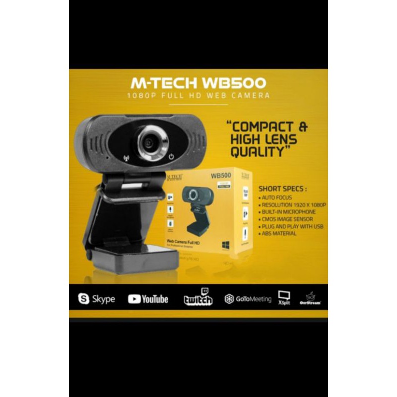 Webcam M-tech Wb500 Độ Phân Giải 1080p Full Hd Có Micro | BigBuy360 - bigbuy360.vn
