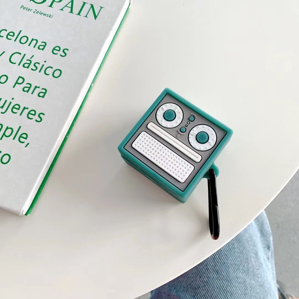 Samsung Galaxy Buds2 / Buds Pro / Buds Live Case Ốp hộp sạc tai nghe hình Robot 3D đáng yêu cho Buds Live Pro 2021