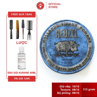 Sáp vuốt tóc Reuzel Blue Pomade - xanh dương