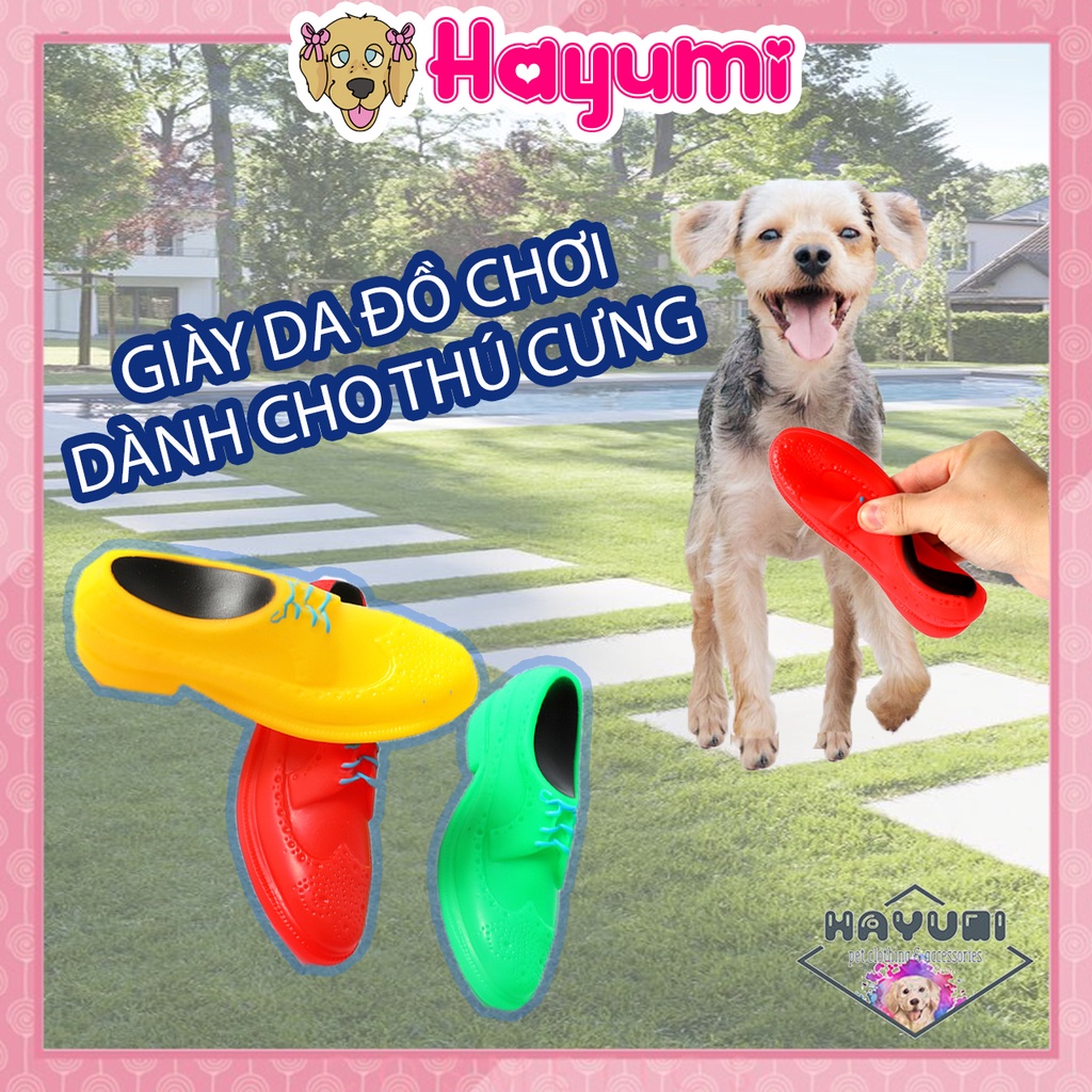ĐỒ CHƠI GIÀY DA KÊU CHÚT CHÍT DÀNH CHO THÚ CƯNG - HAYUMI