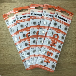 Combo 5 Vỉ Pin LR41 392A AG3 L736 192 G3 LR736 V3GA SR41 392 SR41SW SR41W CX41 384 tổng 50 viên