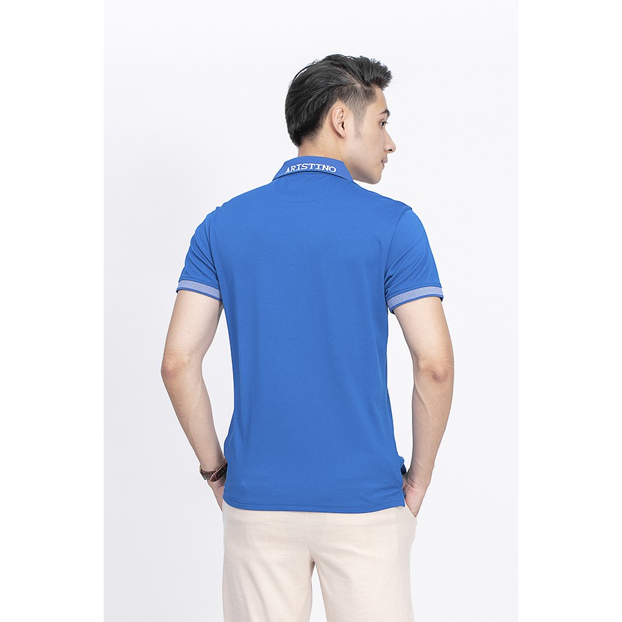 Áo polo nam ARISTINO Cotton cao cấp co giãn tốt -APS082S9-xanh biển