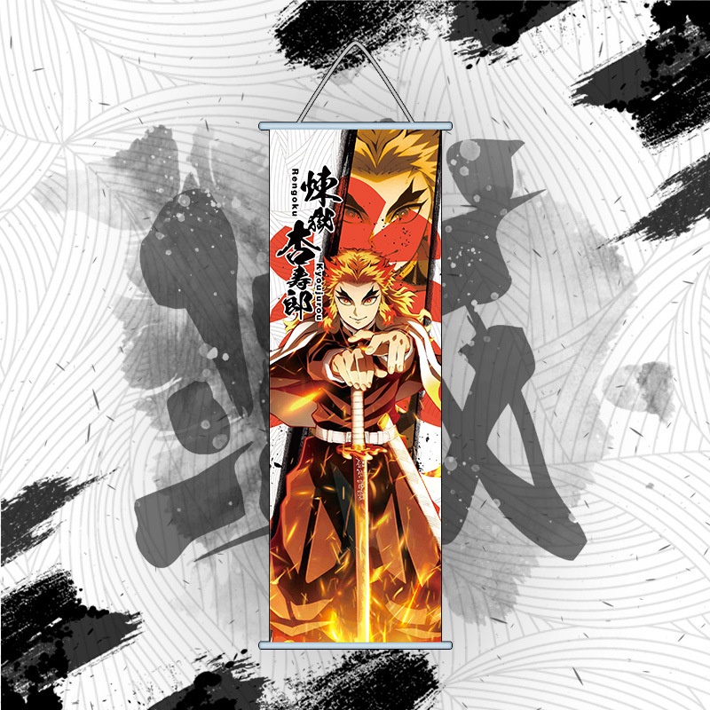 Poster vải, tranh treo vải cao cấp anime Kimetsu no Yaiba