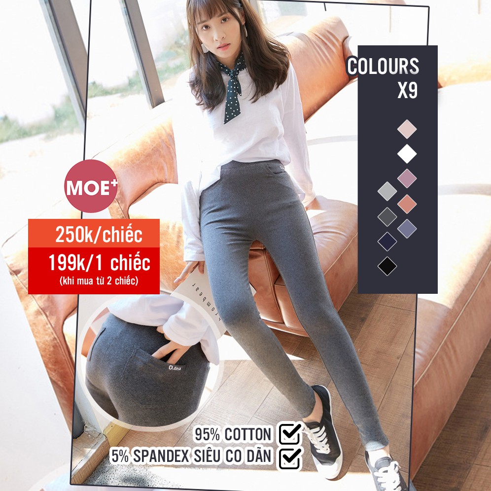 Quần Legging Siêu Co Dãn Có Túi D.Ena