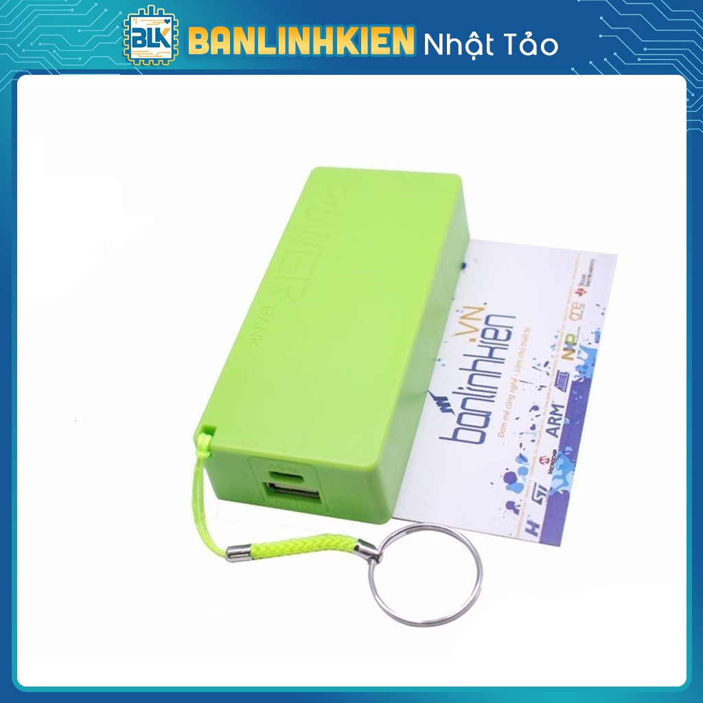 Box Sạc Pin Dự Phòng 1 Pin 2 Pin Kiểu Móc Khóa