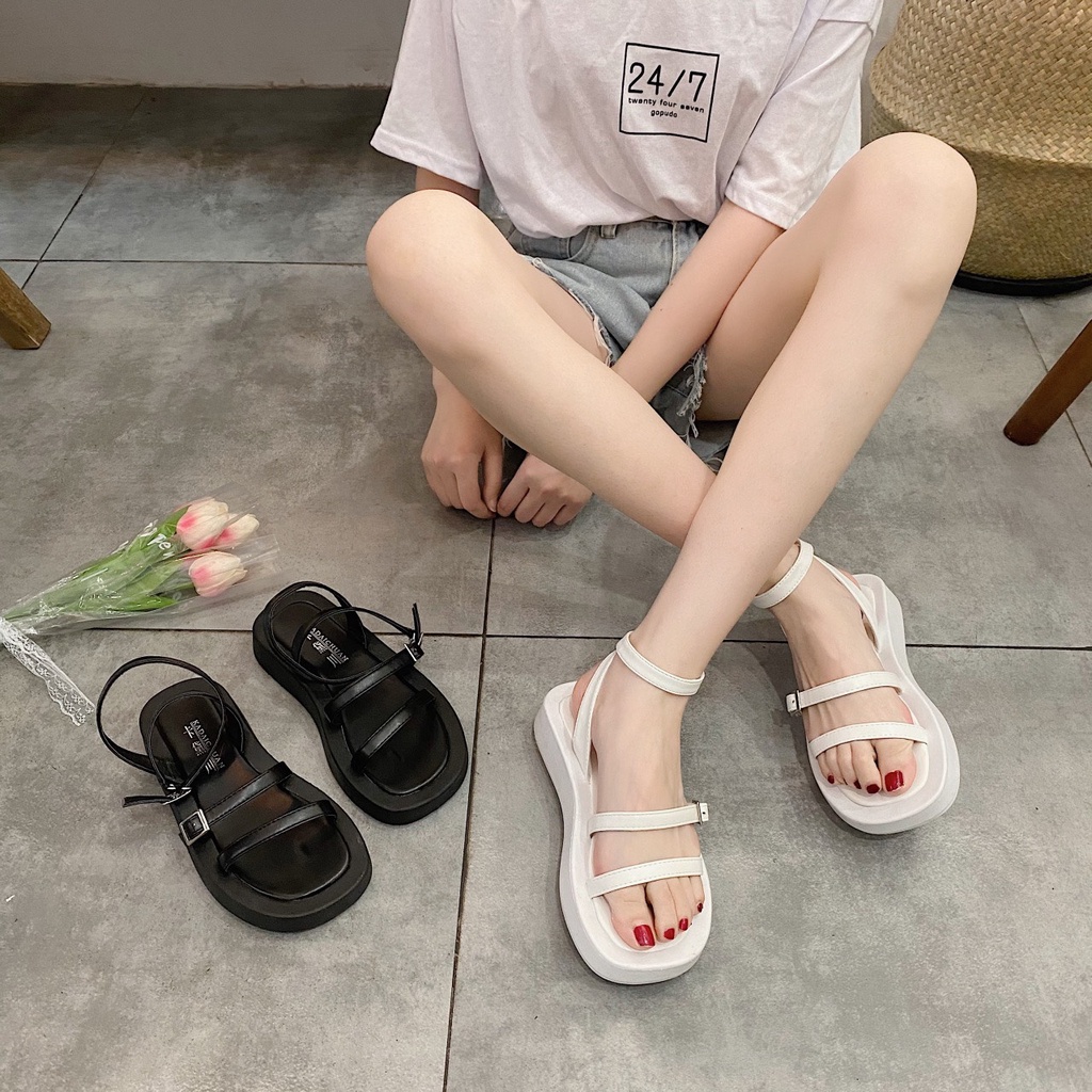 (Sẵn) Giày búp bê mũi vuông đế 3cm sang chảnh G022