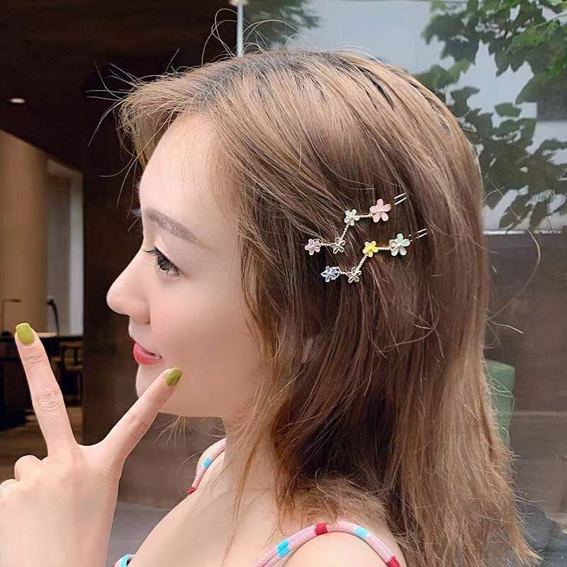Kẹp Tóc Hình Nơ / Ngôi Sao / Bông Hoa Đơn Giản Phong Cách Hàn Quốc Cho Nữ