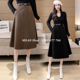 Chân váy dạ xoè a có túi các kiểu Quảng Châu