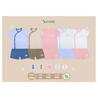 Bộ cài chéo cộc tay sơ sinh Dokma JB295, Bộ cộc sơ sinh cài lệch Judoby mềm, mát cho bé Kiến Baby Store