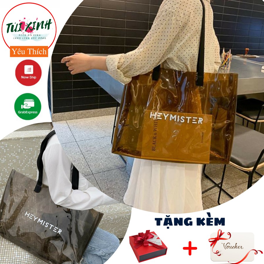 💕Túi trong suốt đi biển, đi chơi, dã ngoại. Túi sách thời trang tạo dáng đi biển cực đẹp 2022💕