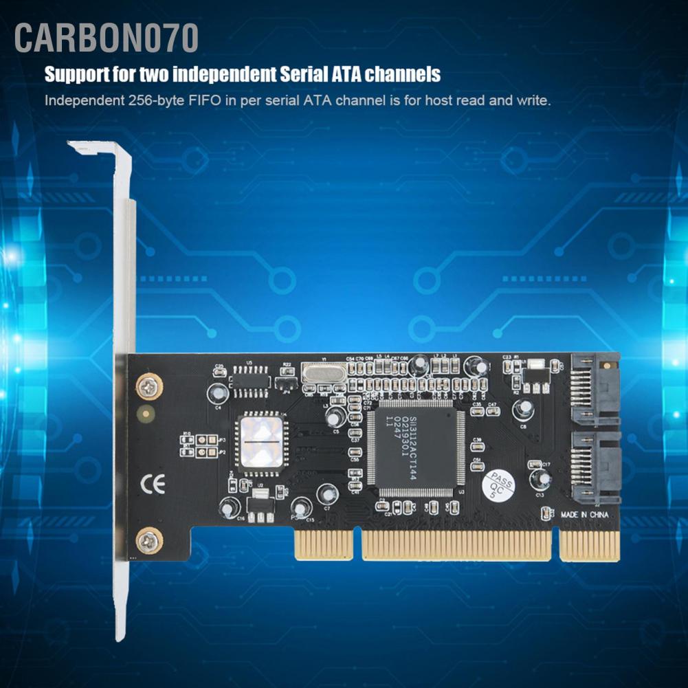 [Hàng Sẵn] Card mở rộng 2 Kênh Cho RAID PCI SATA150 Và Windows 98SE / ME NT4.0 2000 XP Vista Win 7【Carbon070】