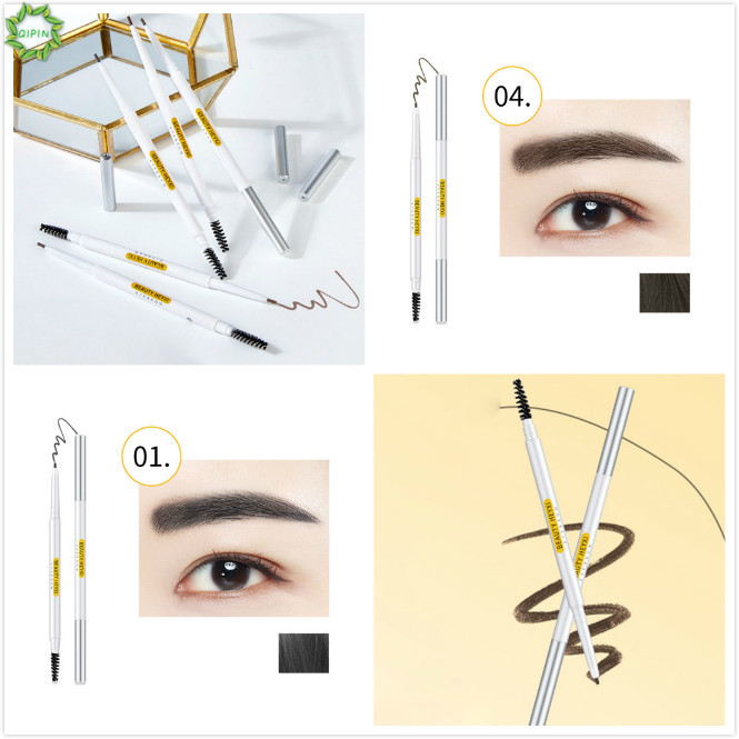 Bút Chì Kẻ Lông Mày Qipin Đầu Xoay Tự Động 5 Màu Chống Thấm Nước Cho Người Mới Sử Dụng | BigBuy360 - bigbuy360.vn