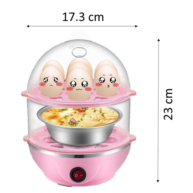 Nồi hơi hấp thức ăn điện đa chức năng hai lớp và nồi nấu trứng | BigBuy360 - bigbuy360.vn