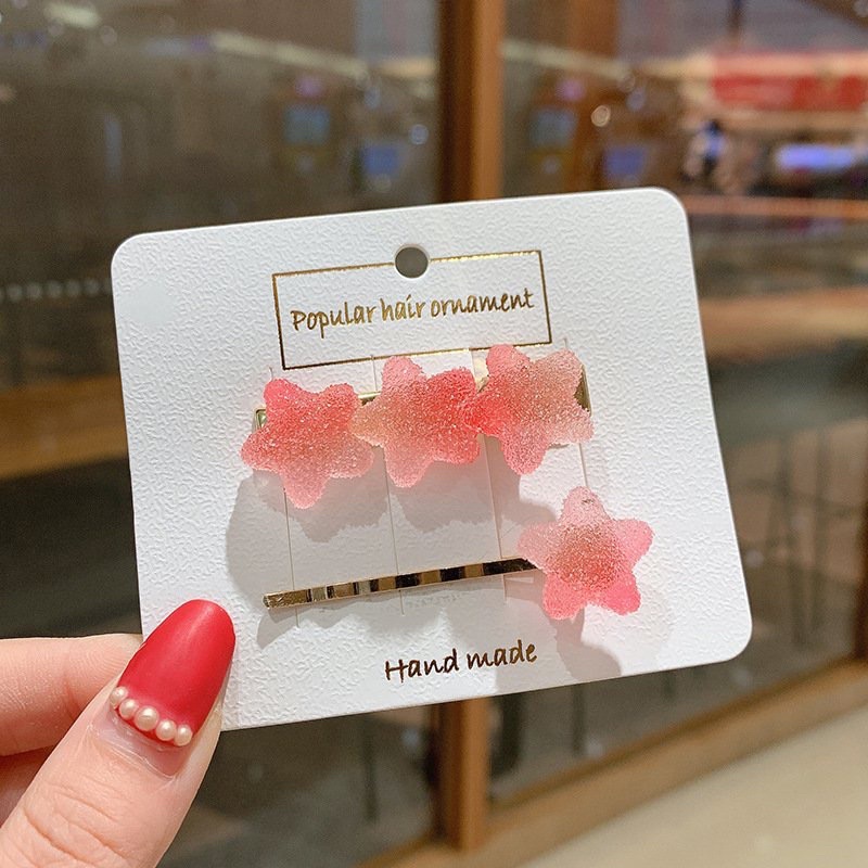 Set 2 kẹp tóc dễ thương phong cách Hàn Quốc cho phái nữ