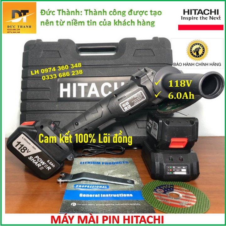 Máy mài pin Hitachi 118V