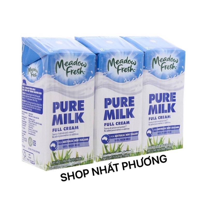 THÙNG 24 HỘP SỮA TƯƠI TIỆT TRÙNG NGUYÊN KEM MEADOW FRESH (200ML)