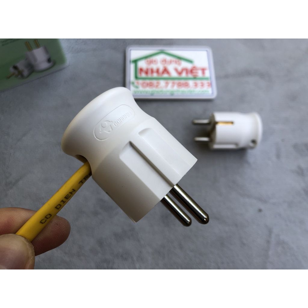 Phích cắp điện chịu tải lớn 16A Gongniu Bull G10L5 chân tròn chống va đập