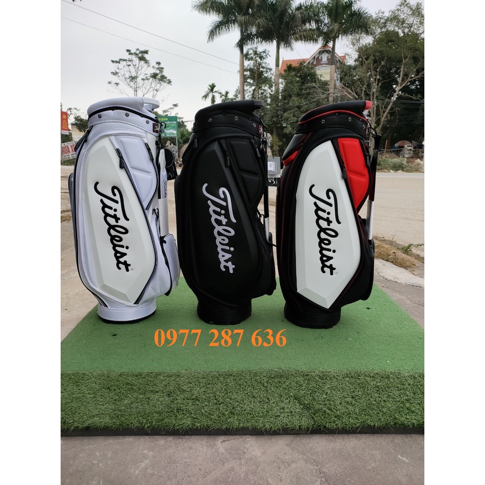 Túi đựng gậy golf Titleist túi gậy cao cấp da PU bóng chứa 14 - 16 gậy chống nước TM002