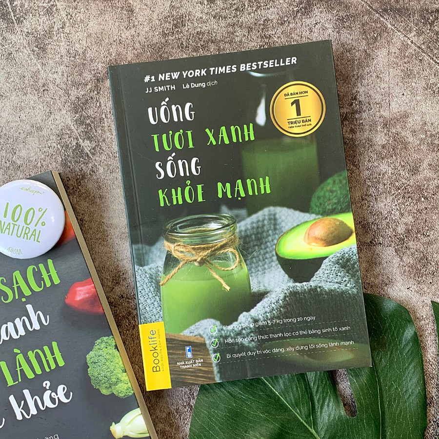 Sách - Combo Sống Sạch Để Xanh Ăn Lành Để Khỏe + Uống Tươi Xanh Sống Khỏe Mạnh - 1980Books